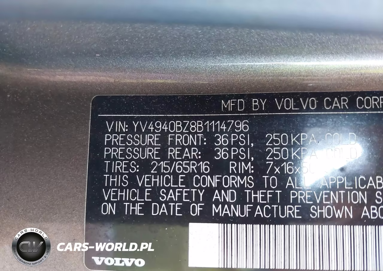 2011 Volvo Xc70 3.2L VIN:YV4940BZ8B1114796 - 8