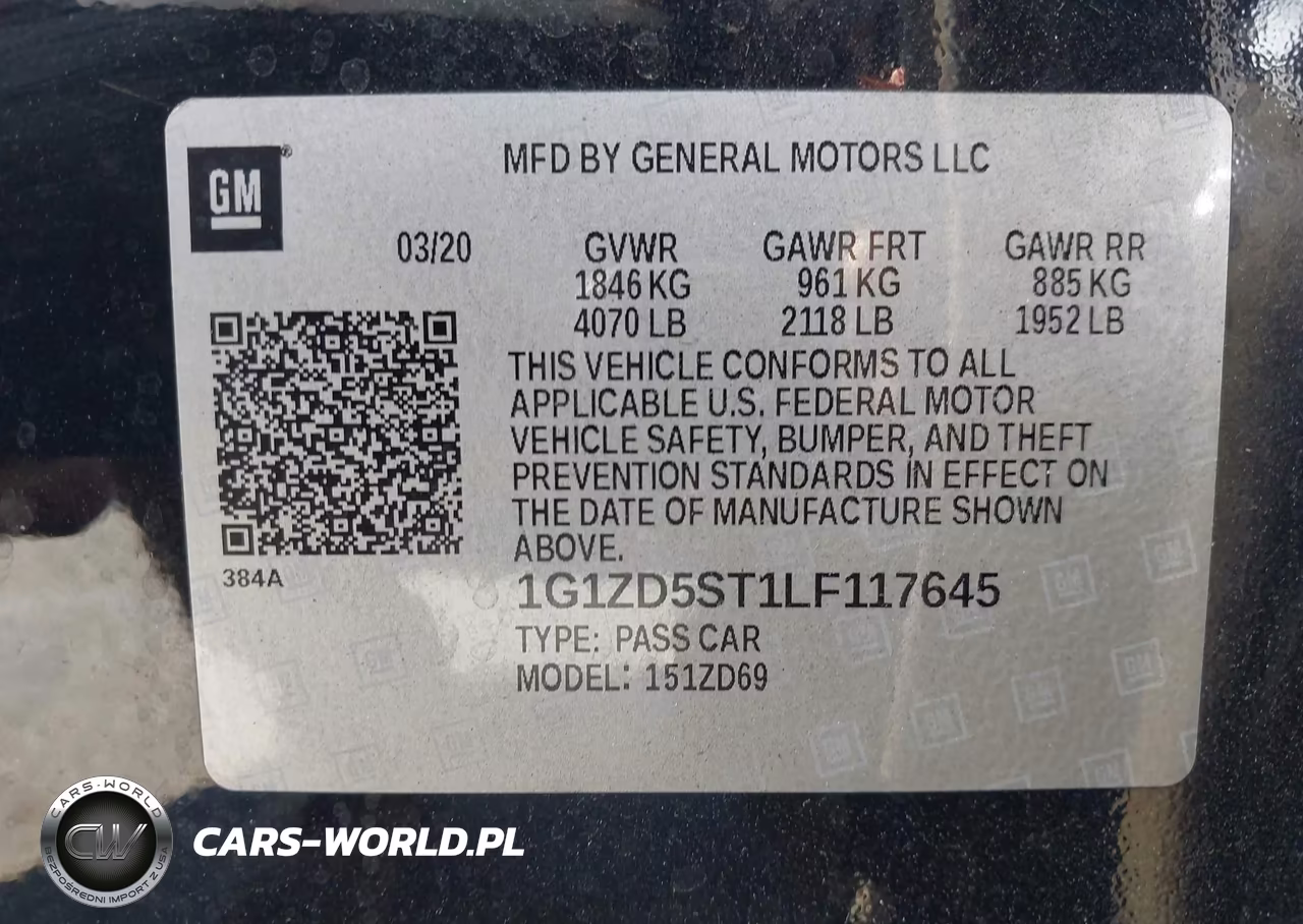 2020 Chevrolet Malibu Fwd Lt VIN:1G1ZD5ST1LF117645 - 9