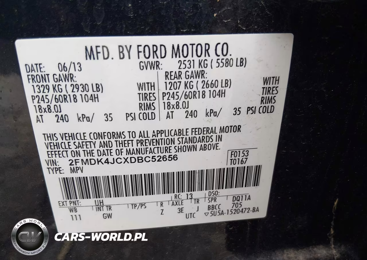 2013 Ford Edge Sel VIN:2FMDK4JCXDBC52656 - 9