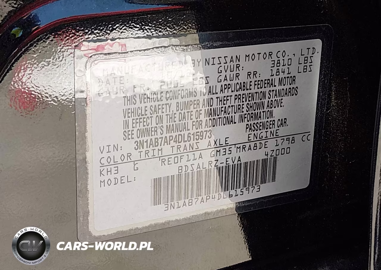 2013 Nissan Sentra Sr VIN:3N1AB7AP4DL615973 - 9