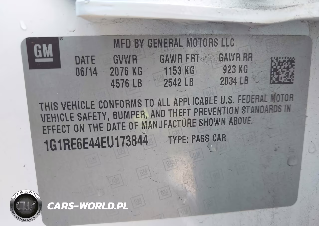 2014 Chevrolet Volt VIN:1G1RE6E44EU173844 - 9