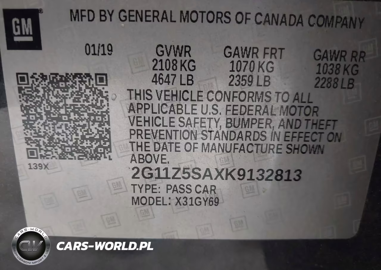 2019 Chevrolet Impala Lt VIN:2G11Z5SAXK9132813 - 9
