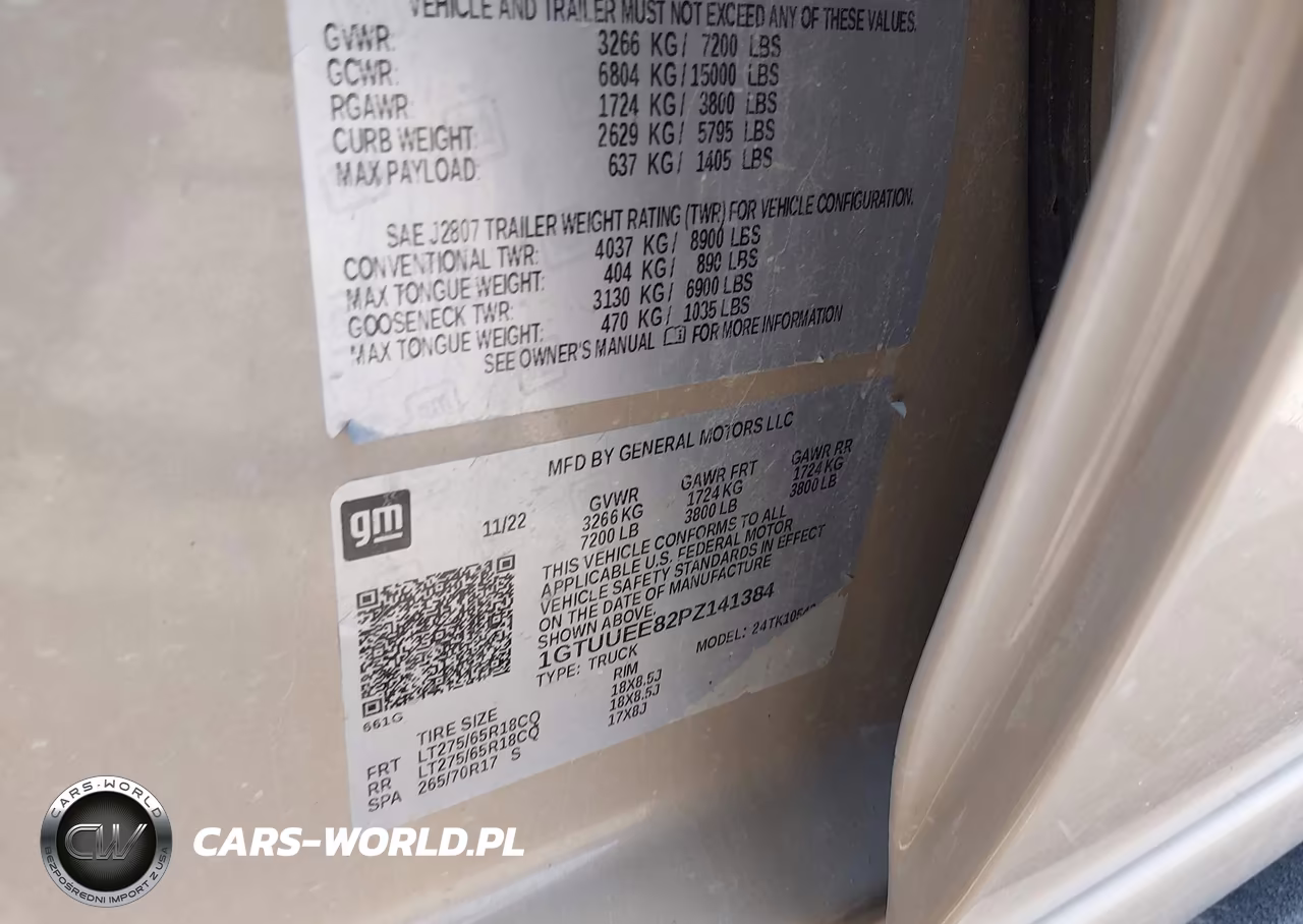 2023 GMC Sierra 1500 4Wd Short Box At4 VIN:1GTUUEE82PZ141384 - 9
