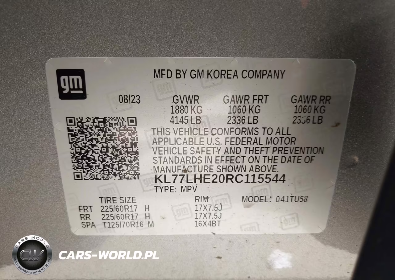2024 Chevrolet Trax Fwd Lt VIN:KL77LHE20RC115544 - 9
