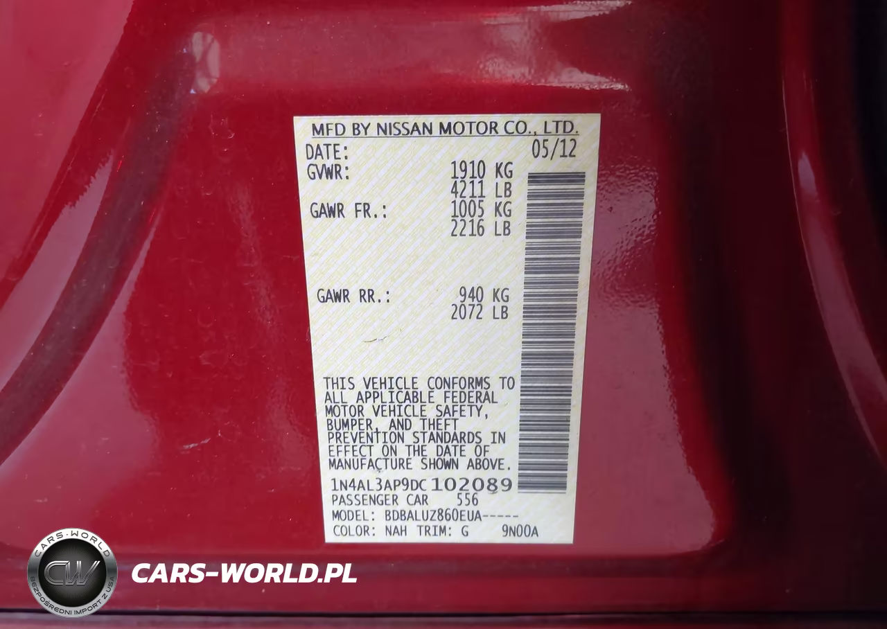 2013 Nissan Altima 2.5 Sv VIN:1N4AL3AP9DC102089 - 9