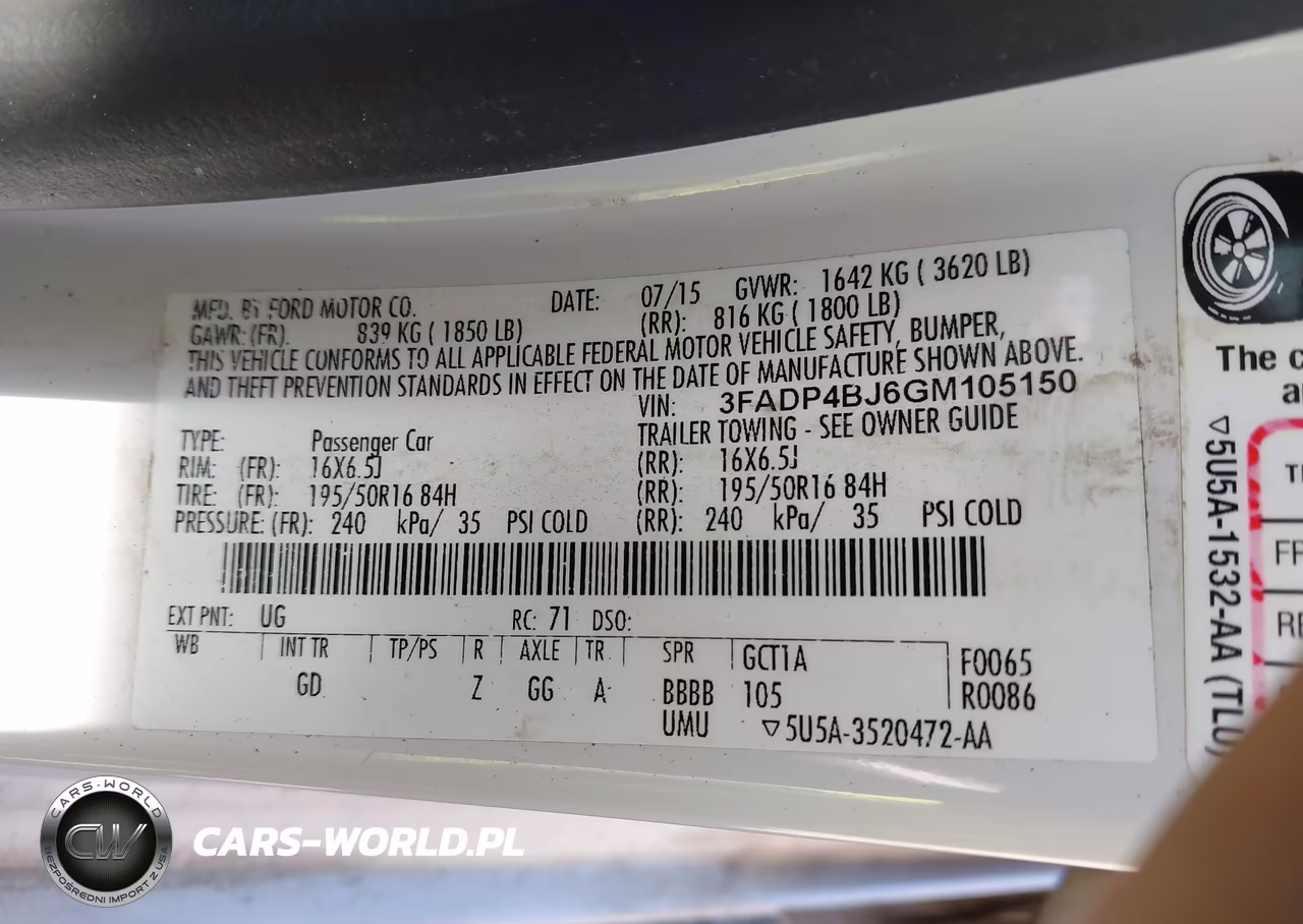2016 Ford Fiesta Se VIN:3FADP4BJ6GM105150 - 9