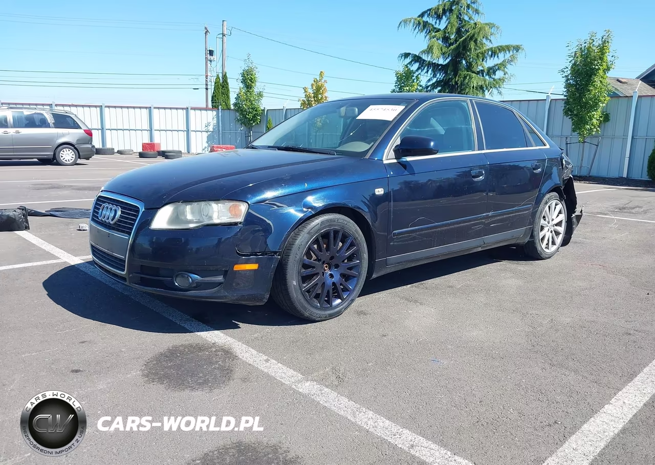 2007 Audi A4 2.0T VIN:WAUAF78E67A036398 - 2