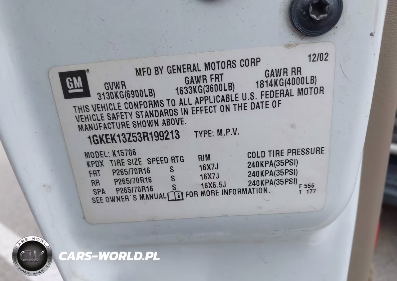 2003 GMC Yukon Slt VIN:1GKEK13Z53R199213 - 9