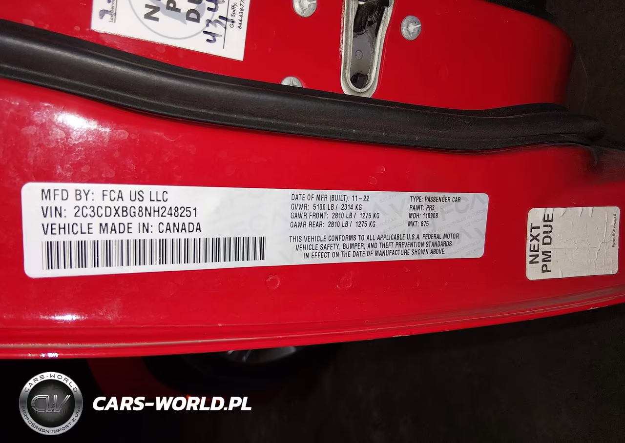 2022 Dodge Charger Sxt Rwd VIN:2C3CDXBG8NH248251 - 9
