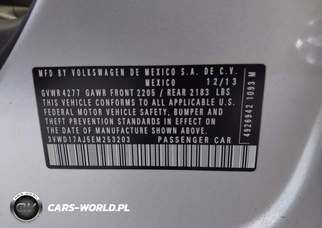 2014 Volkswagen Jetta 1.8T Se VIN:3VWD17AJ5EM253203 - 9