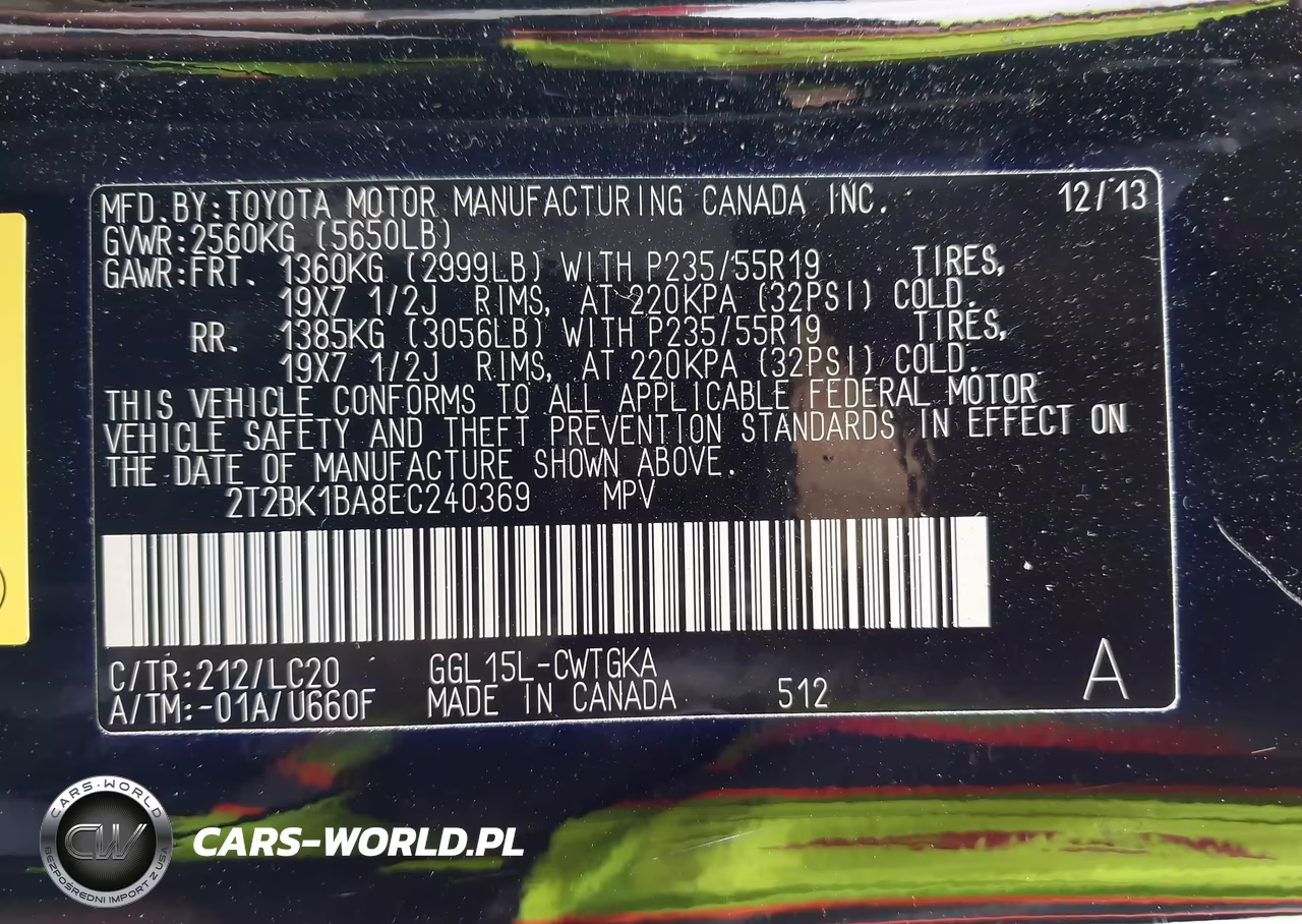 2014 Lexus Rx 350 VIN:2T2BK1BA8EC240369 - 9