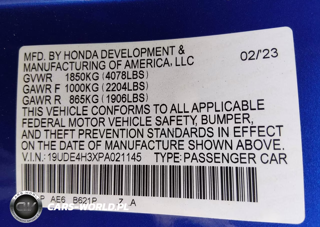 2023 Acura Integra A-Spec VIN:19UDE4H3XPA021145 - 9
