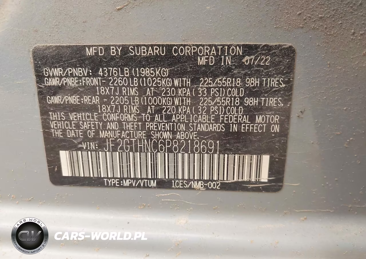 2023 Subaru Crosstrek Limited VIN:JF2GTHNC6P8218691 - 9