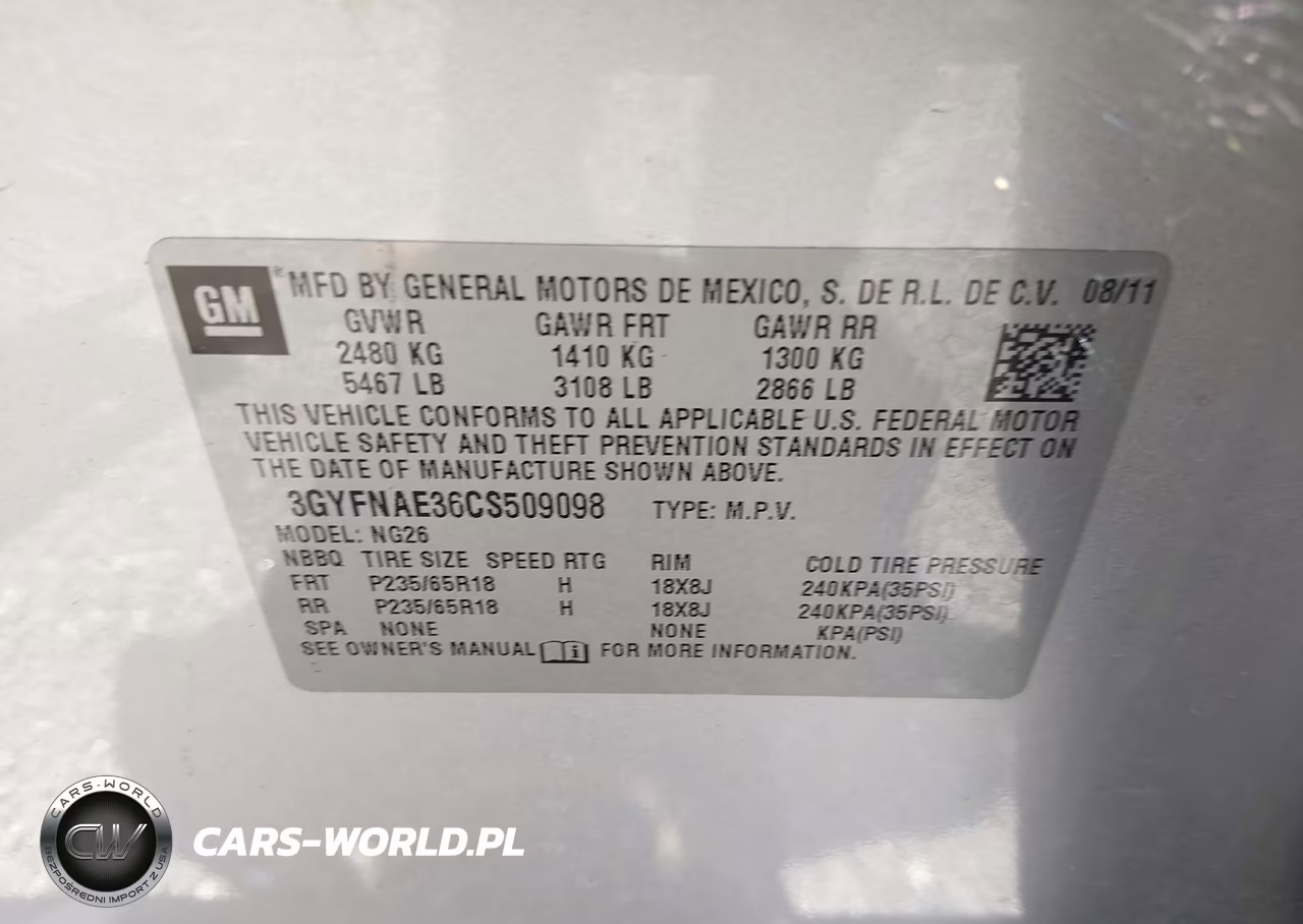 2012 Cadillac Srx Luxury Collection VIN:3GYFNAE36CS509098 - 9