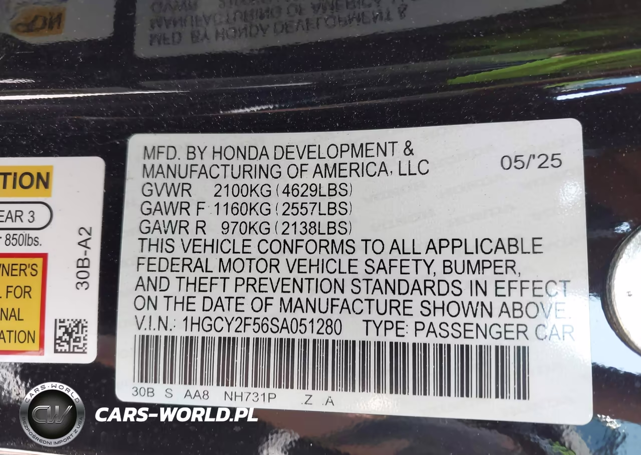 2025 Honda Accord Hybrid Sport VIN:1HGCY2F56SA051280 - 9