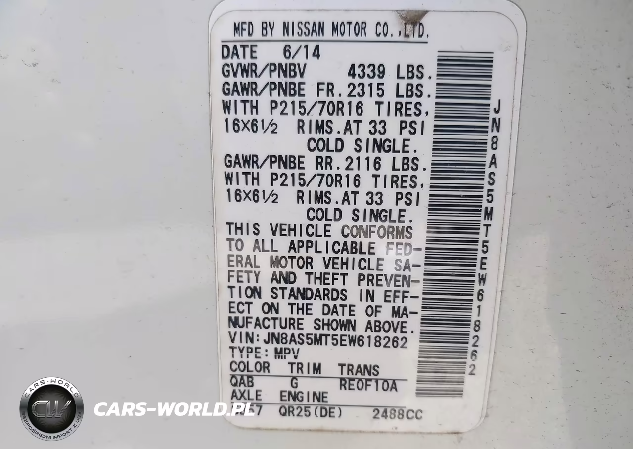 2014 Nissan Rogue Select S VIN:JN8AS5MT5EW618262 - 9