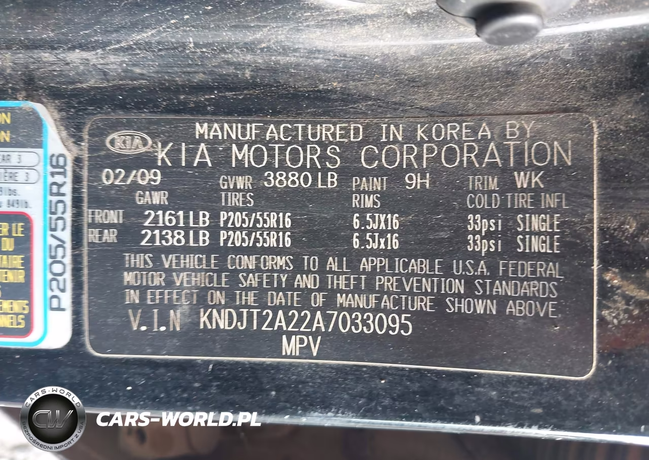 2010 Kia Soul + VIN:KNDJT2A22A7033095 - 9