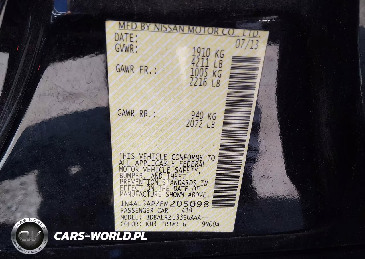 2014 Nissan Altima 2.5 S VIN:1N4AL3AP2EN205098 - 9