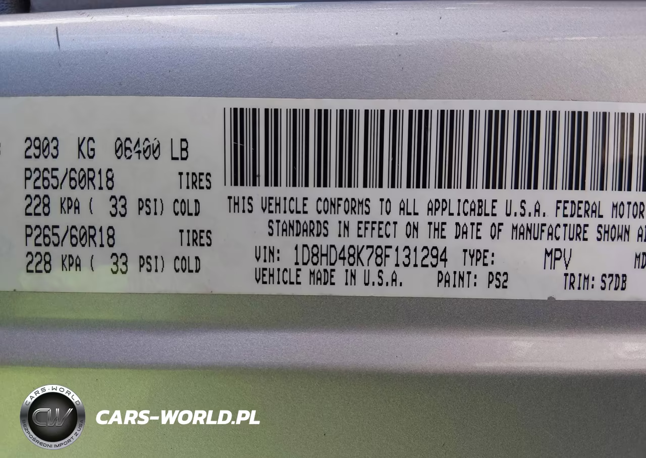 2008 Dodge Durango Slt VIN:1D8HD48K78F131294 - 9
