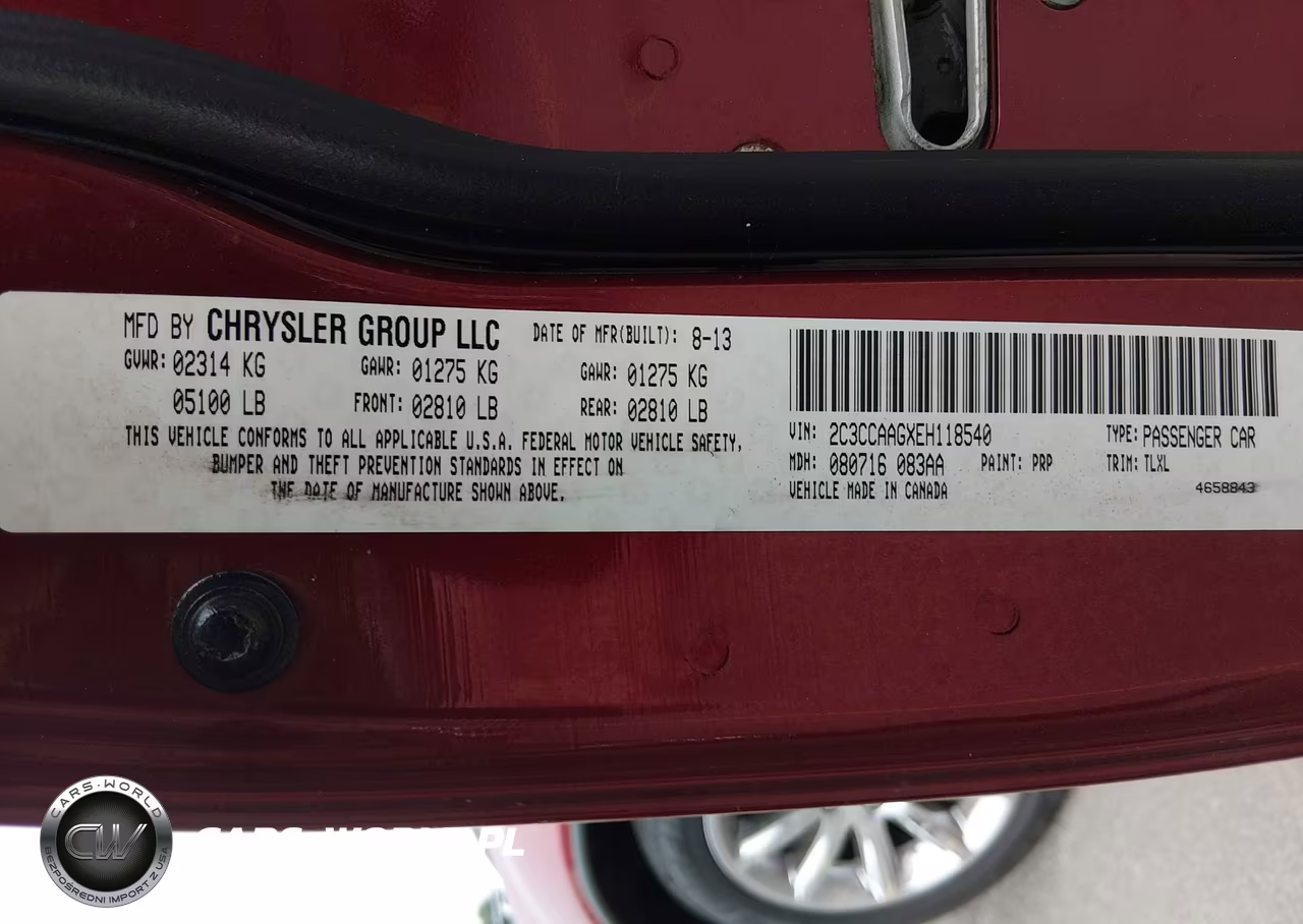 2014 Chrysler 300 VIN:2C3CCAAGXEH118540 - 9