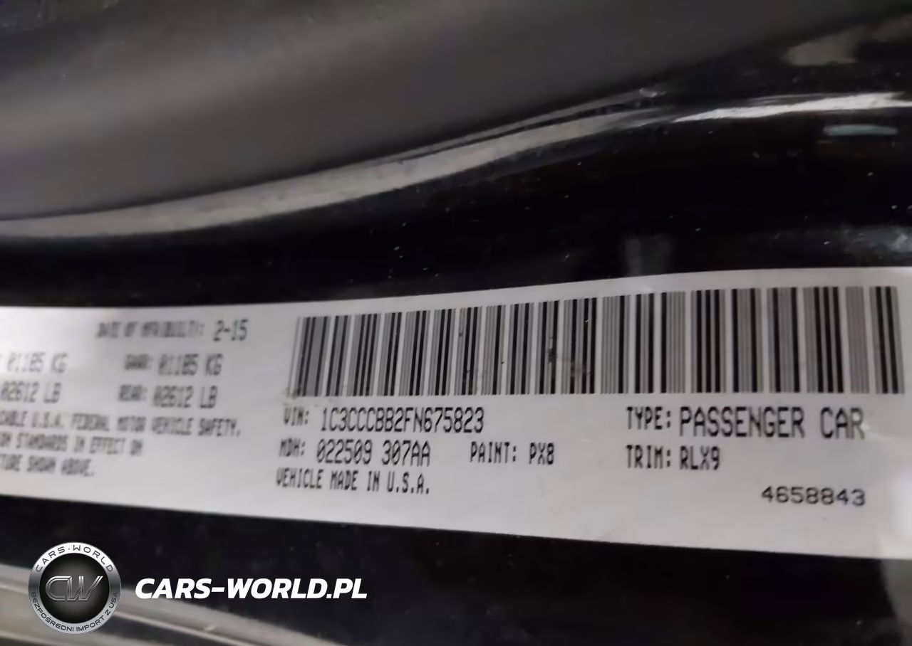 2015 Chrysler 200 S VIN:1C3CCCBB2FN675823 - 9