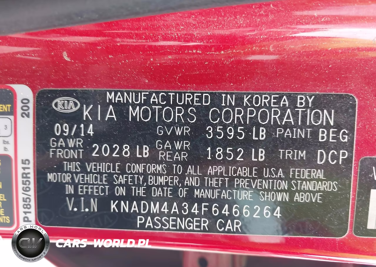 2015 Kia Rio Lx VIN:KNADM4A34F6466264 - 9