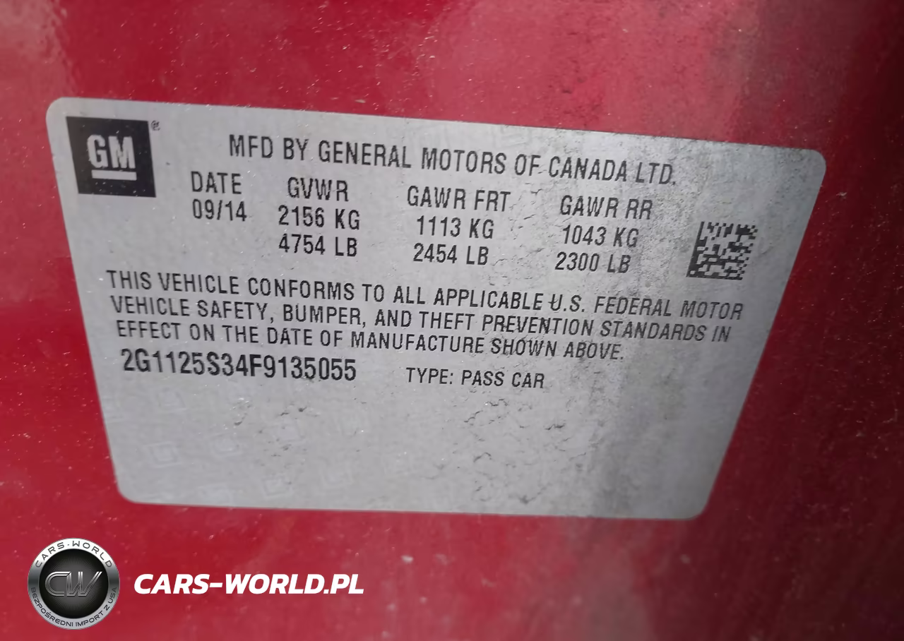 2015 Chevrolet Impala 2Lt VIN:2G1125S34F9135055 - 9