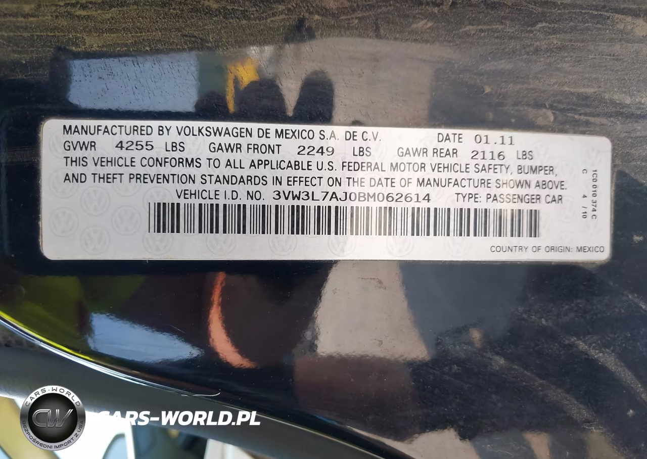 2011 Volkswagen Jetta 2.0L Tdi VIN:3VW3L7AJ0BM062614 - 9