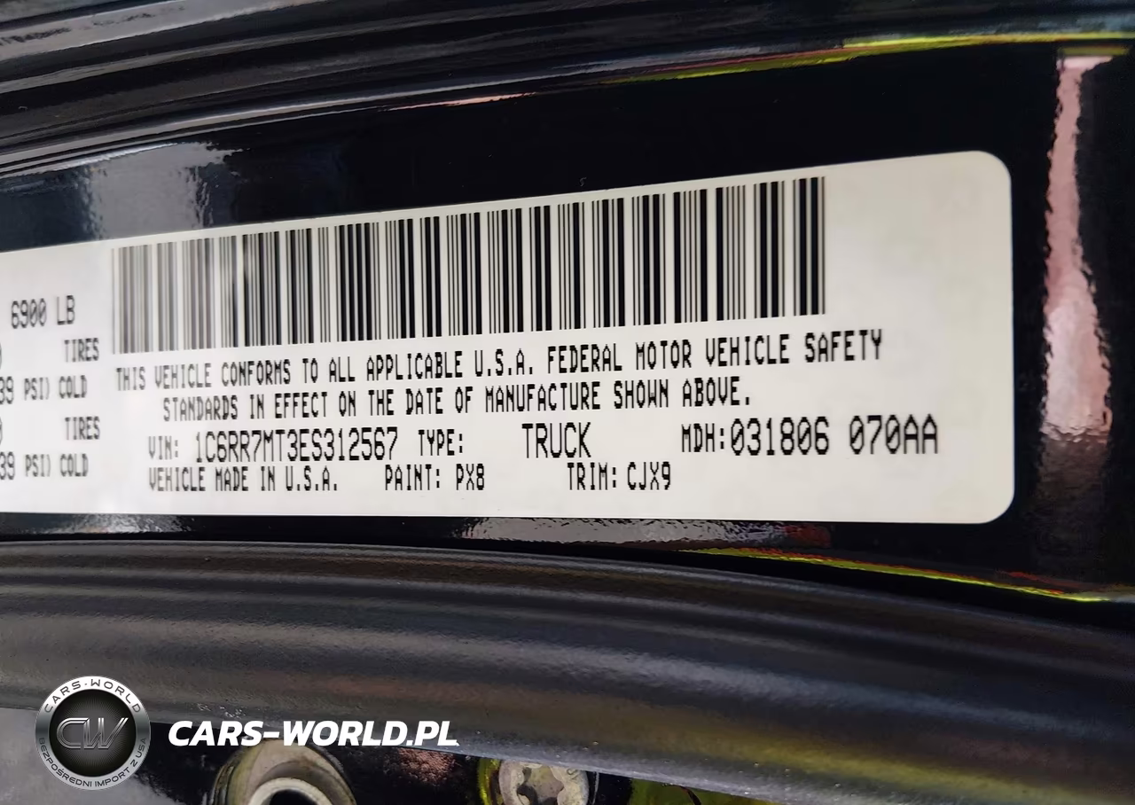 2014 Ram 1500 Sport VIN:1C6RR7MT3ES312567 - 9