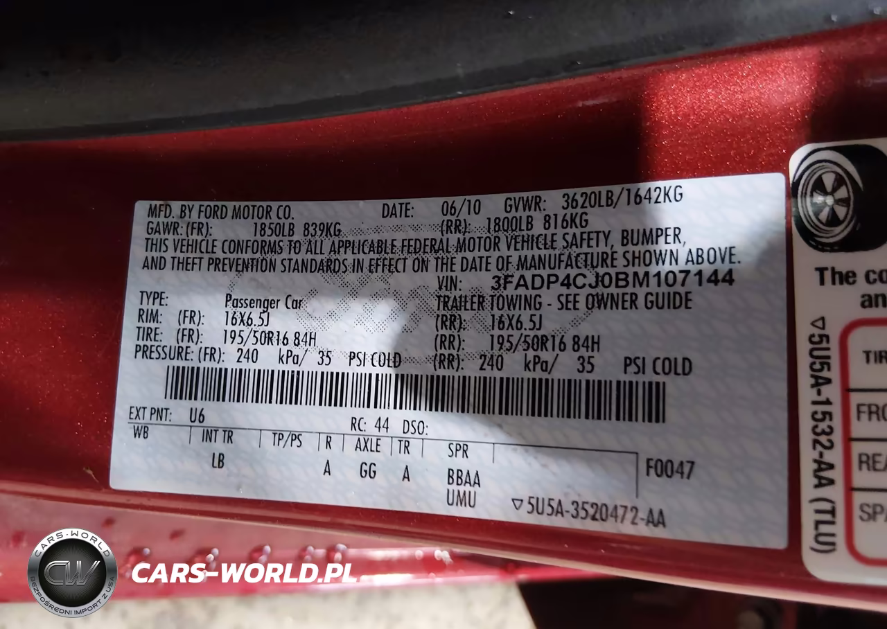 2011 Ford Fiesta Sel VIN:3FADP4CJ0BM107144 - 9