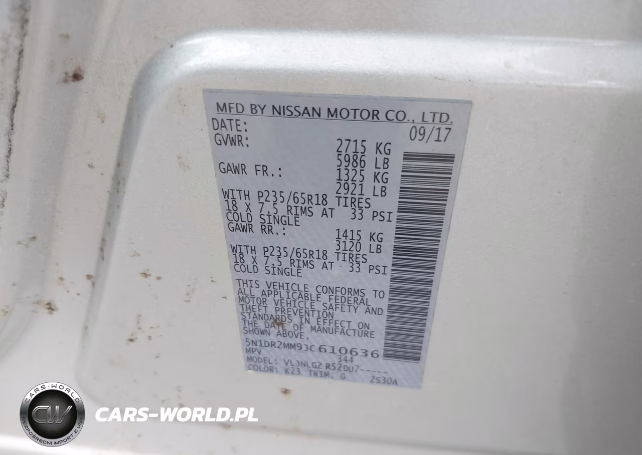 2018 Nissan Pathfinder Sl VIN:5N1DR2MM9JC610636 - 9