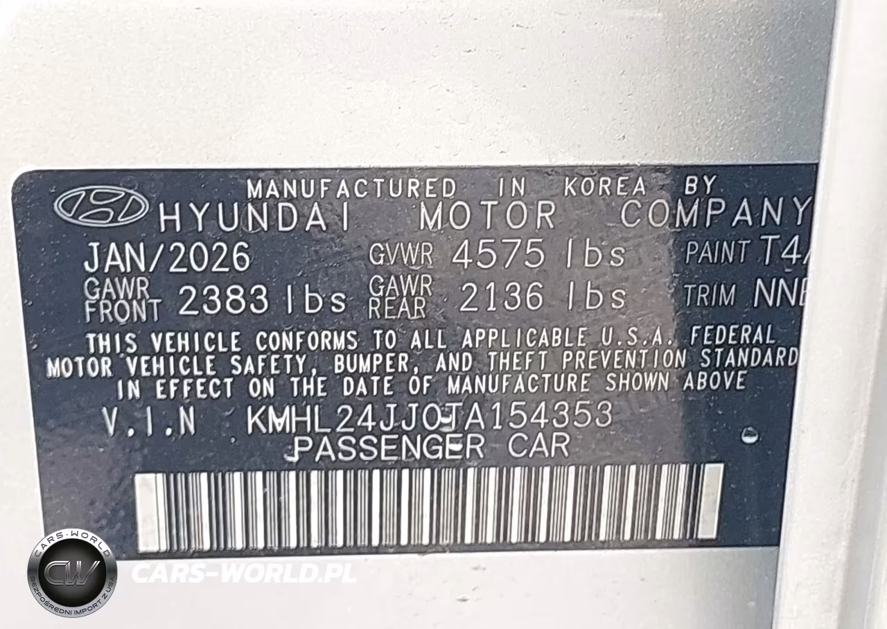 2026 Hyundai Sonata Hybrid Blue VIN:KMHL24JJ0TA154353 - 9