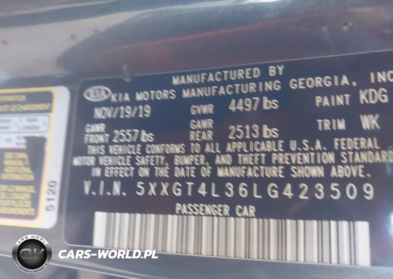 2020 Kia Optima Lx VIN:5XXGT4L36LG423509 - 9