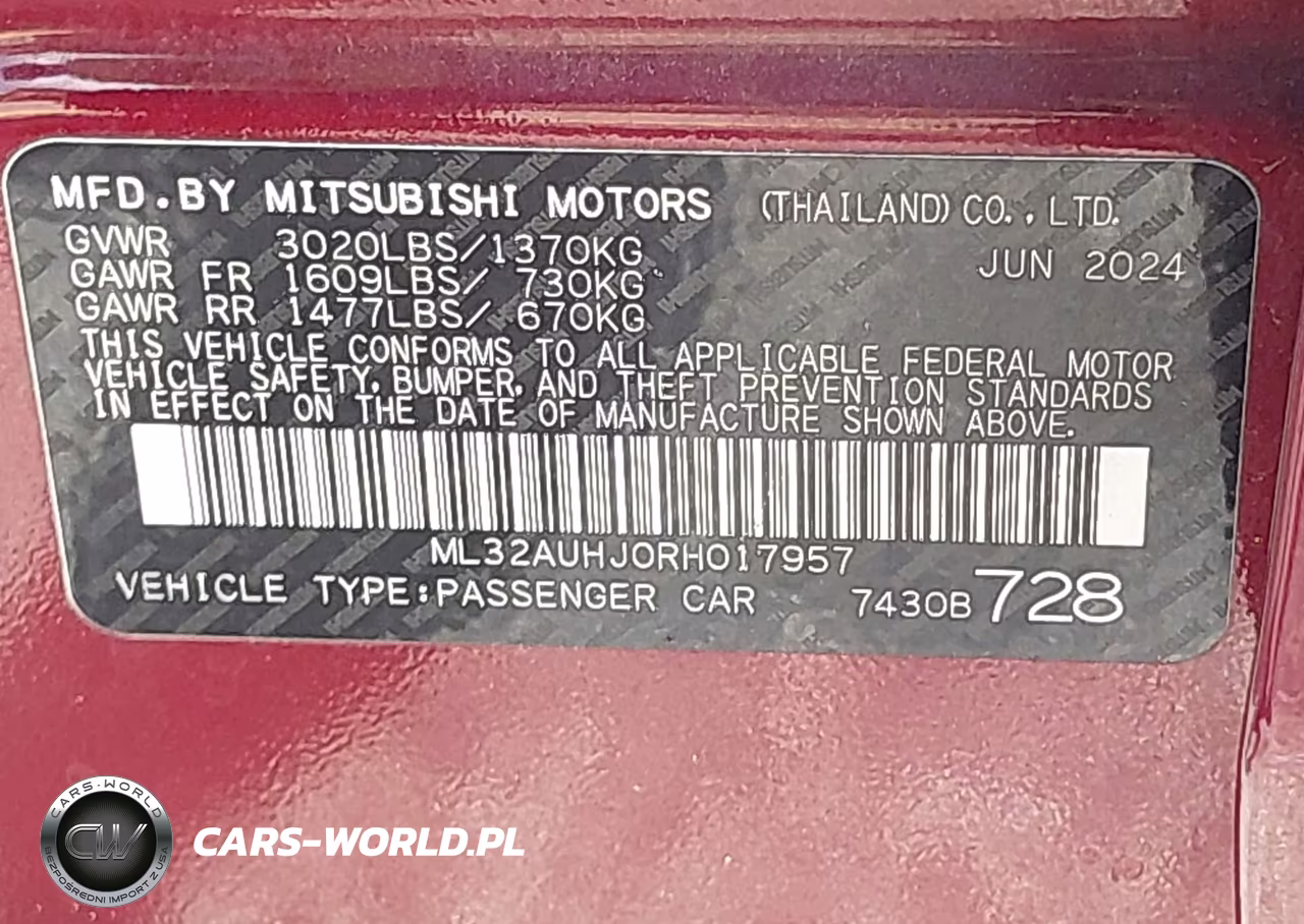 2024 Mitsubishi Mirage Es-Le VIN:ML32AUHJ0RH017957 - 9