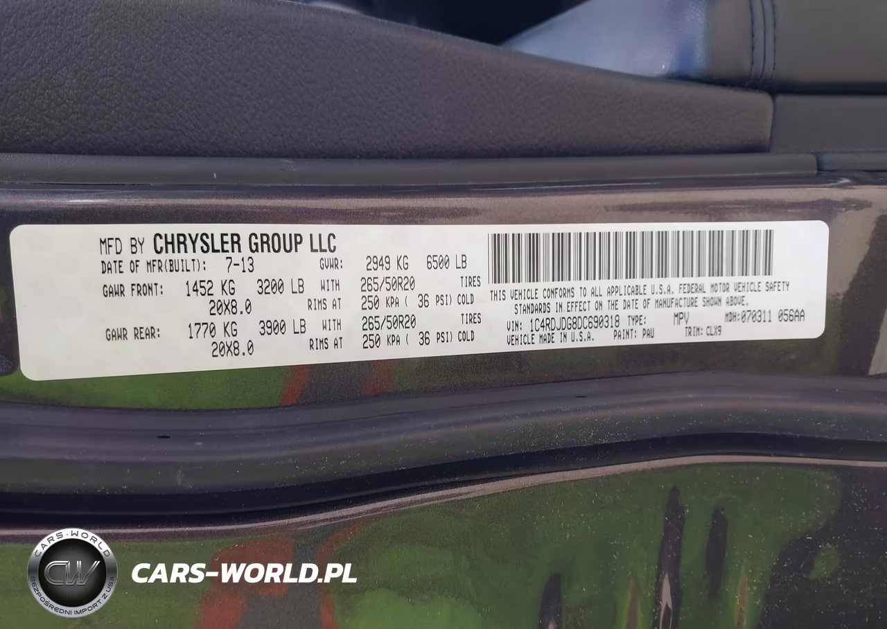 2013 Dodge Durango Crew VIN:1C4RDJDG8DC690318 - 9