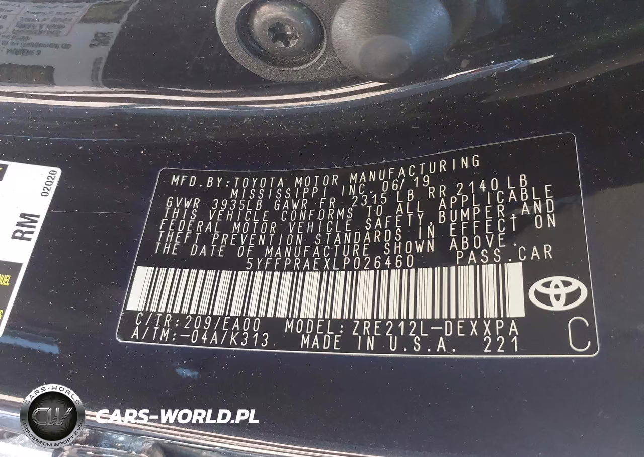 2020 Toyota Corolla Xle VIN:5YFFPRAEXLP026460 - 9