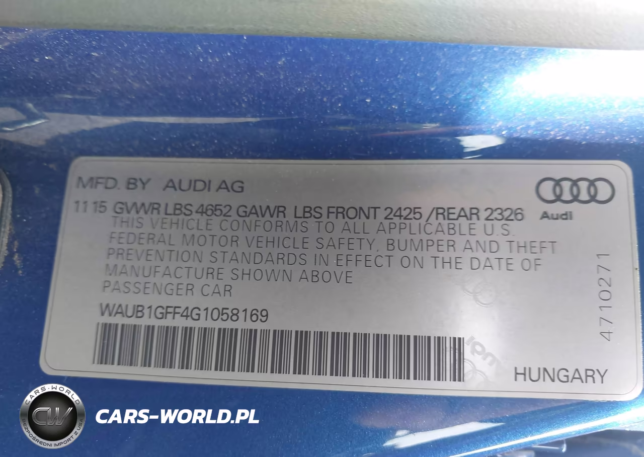 2016 Audi S3 Premium Plus VIN:WAUB1GFF4G1058169 - 9
