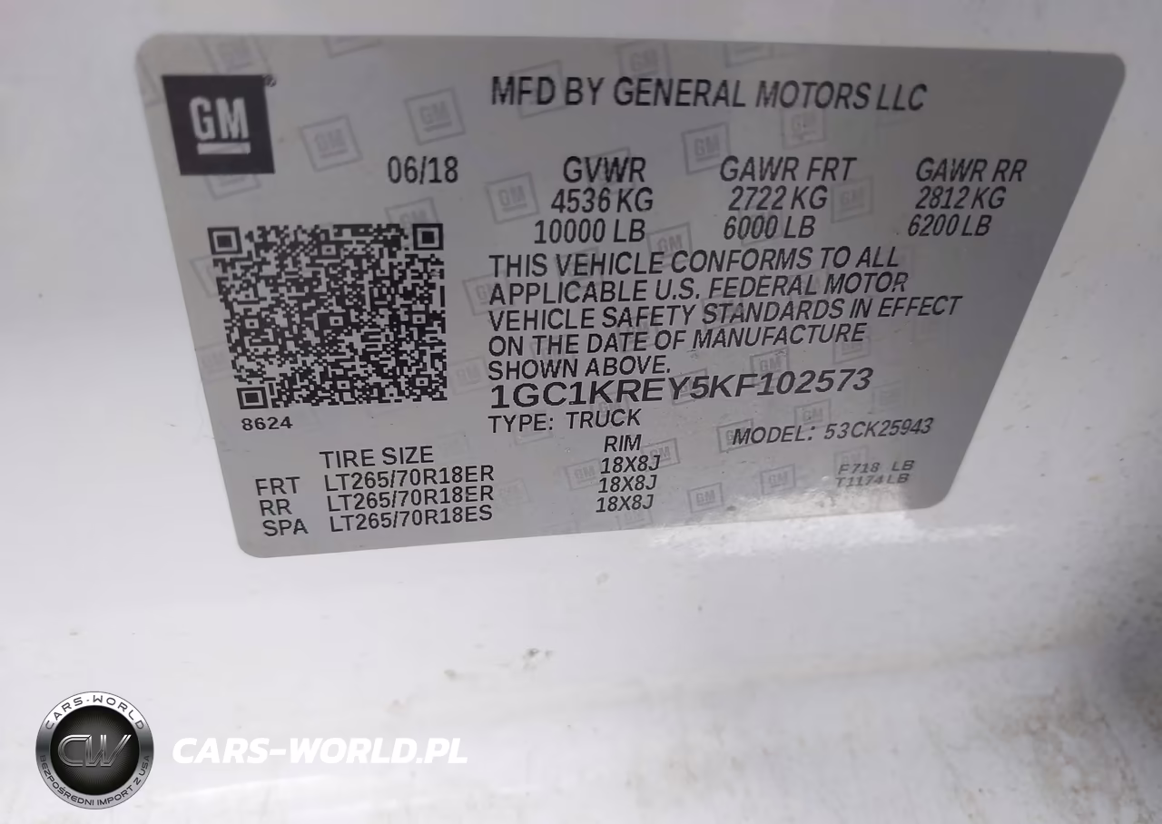 2019 Chevrolet Silverado 2500Hd Wt VIN:1GC1KREY5KF102573 - 9