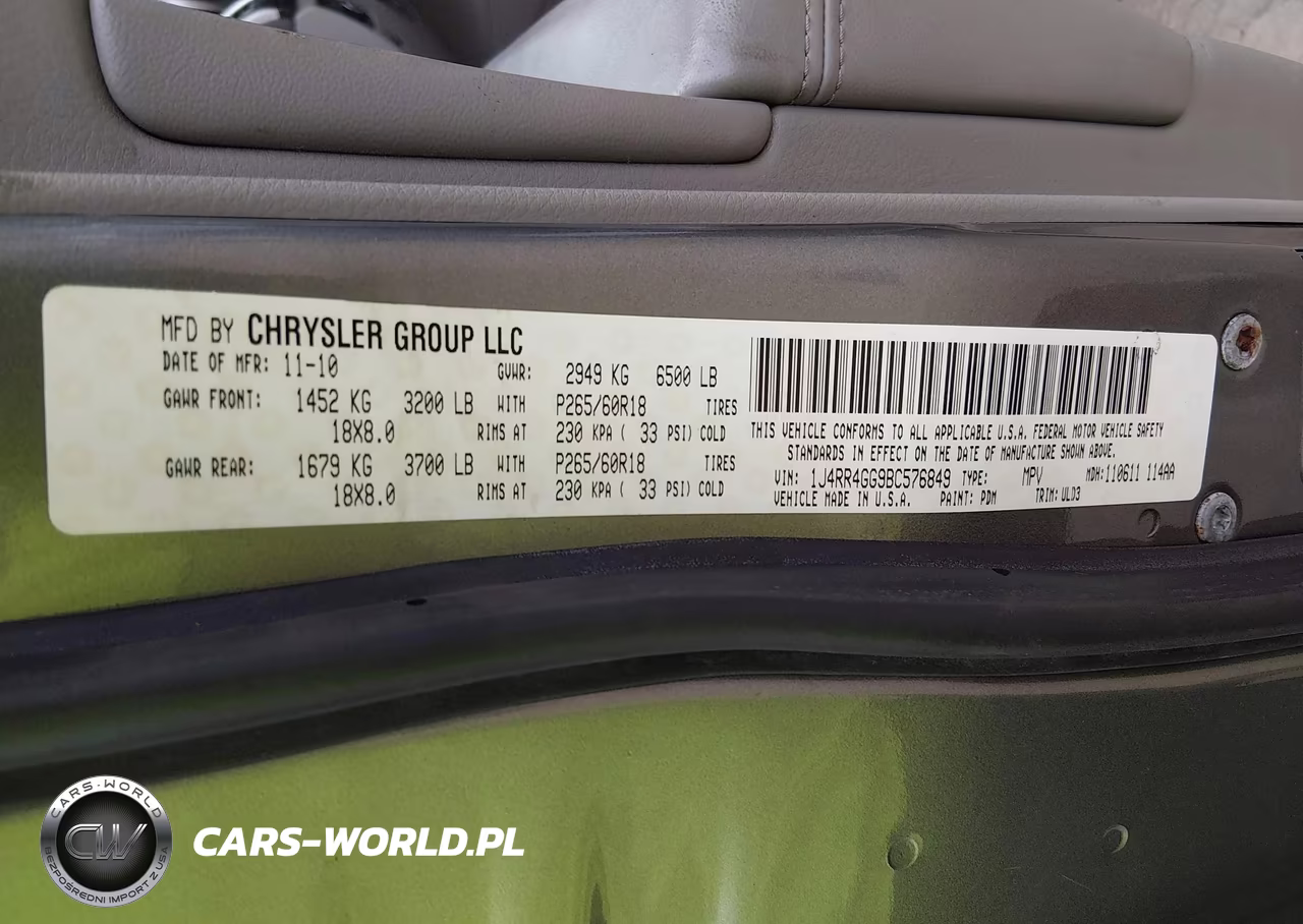 2011 Jeep Grand Cherokee Laredo VIN:1J4RR4GG9BC576849 - 9