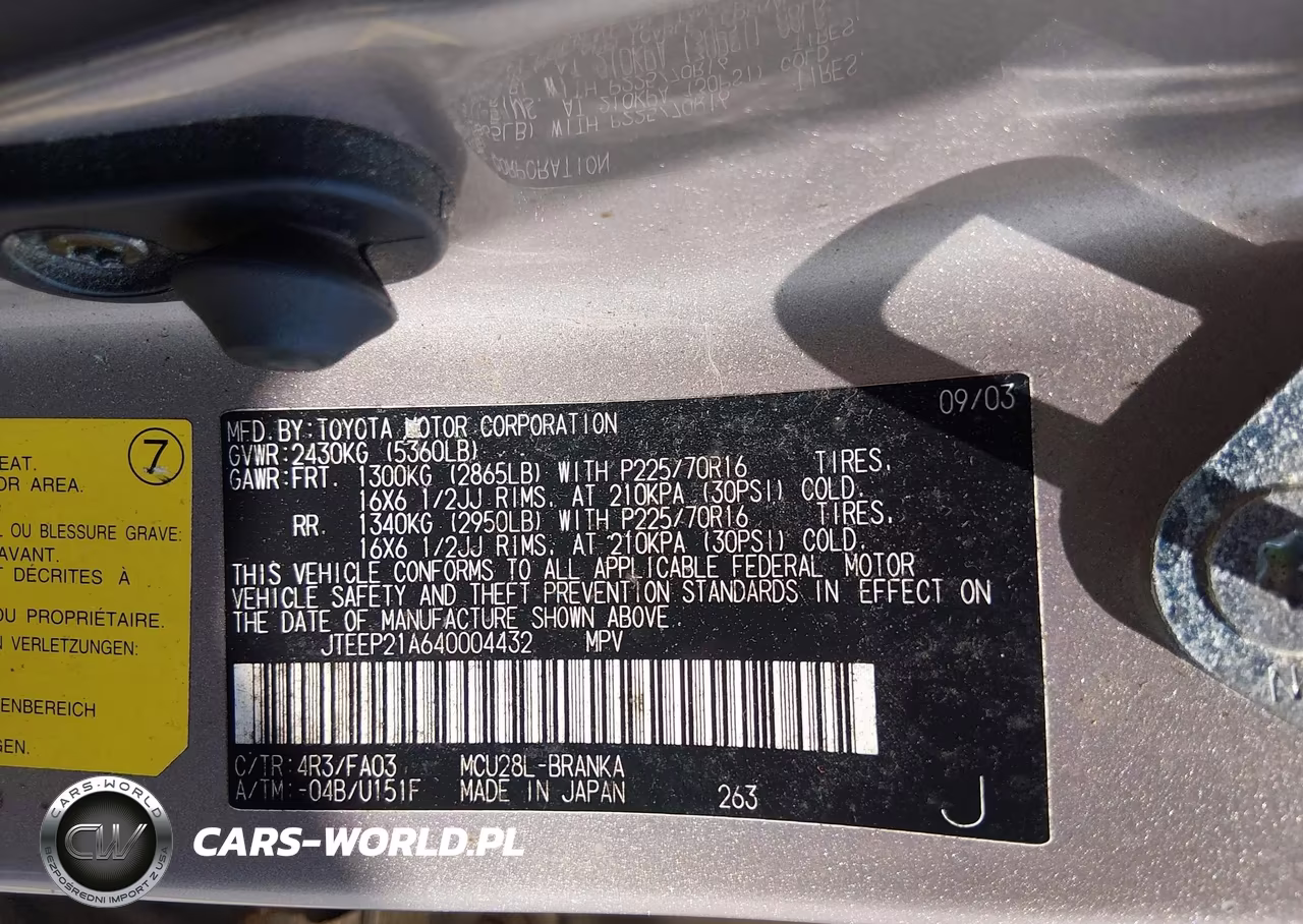 2004 Toyota Highlander V6 VIN:JTEEP21A640004432 - 9