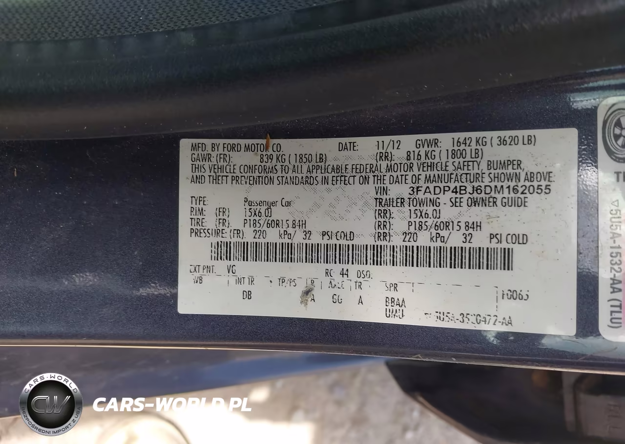 2013 Ford Fiesta Se VIN:3FADP4BJ6DM162055 - 9