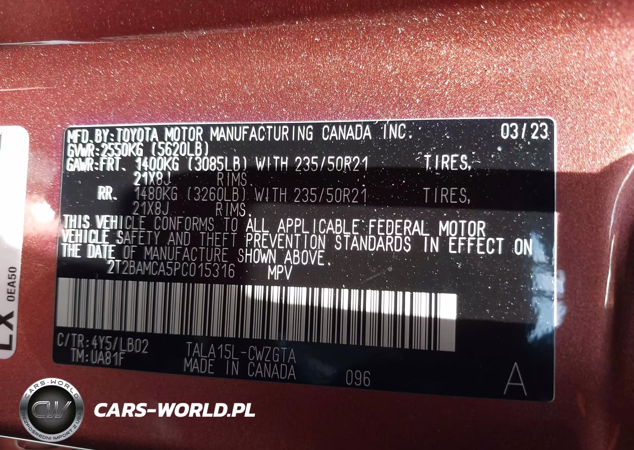 2023 Lexus Rx 350 Premium Plus VIN:2T2BAMCA5PC015316 - 9