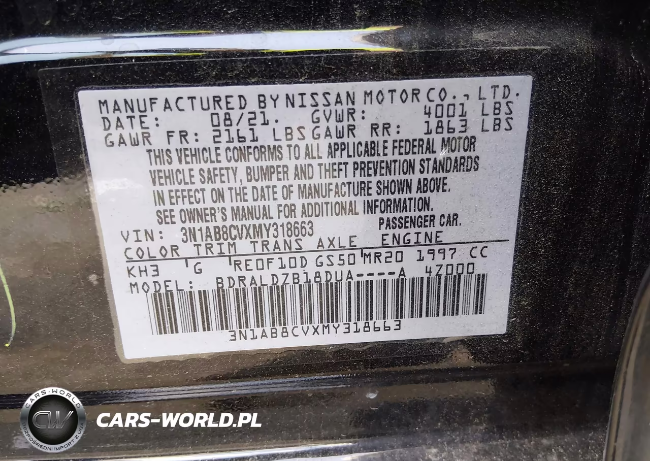 2021 Nissan Sentra Sv Xtronic Cvt VIN:3N1AB8CVXMY318663 - 9