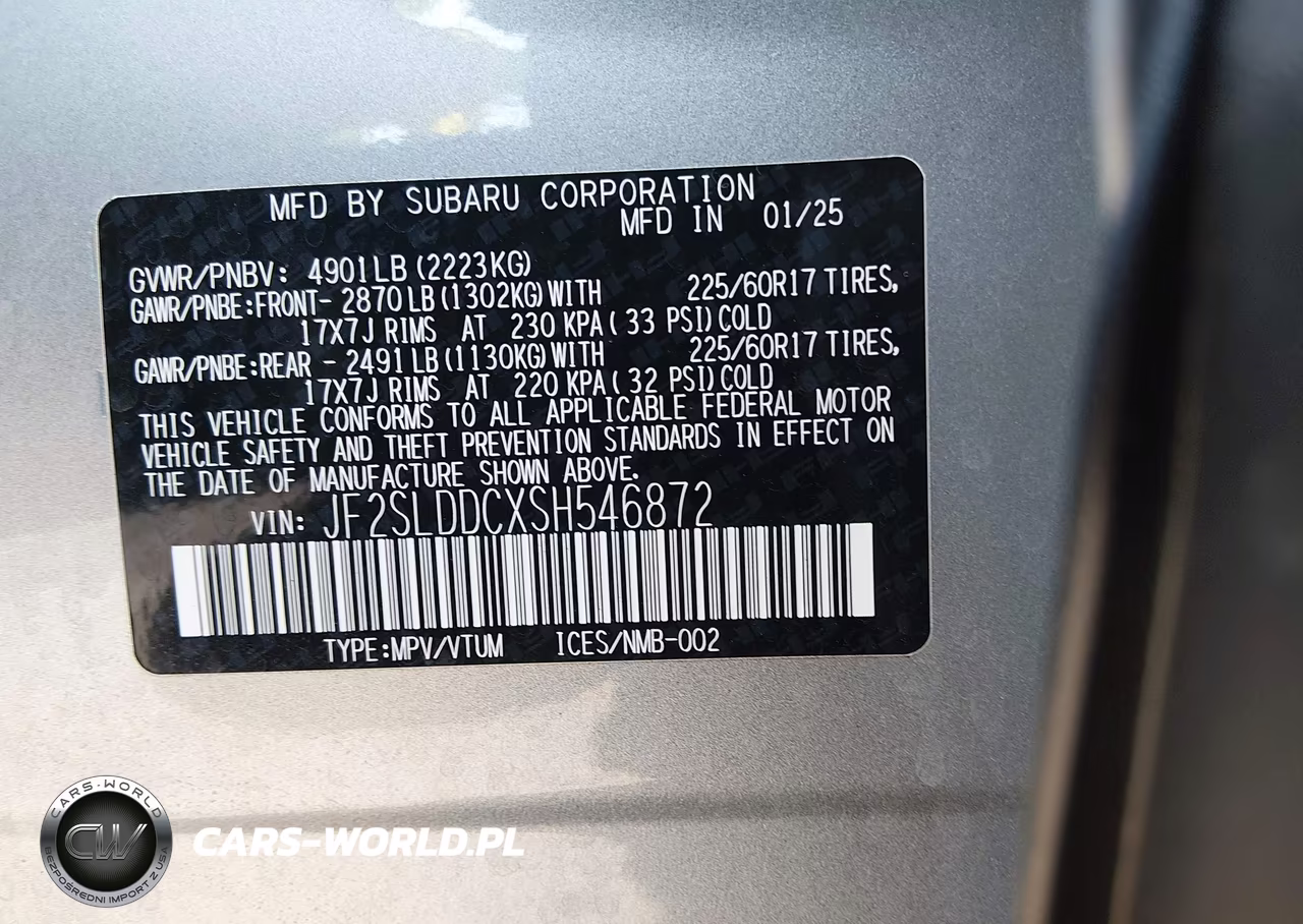 2025 Subaru Forester Premium VIN:JF2SLDDCXSH546872 - 9