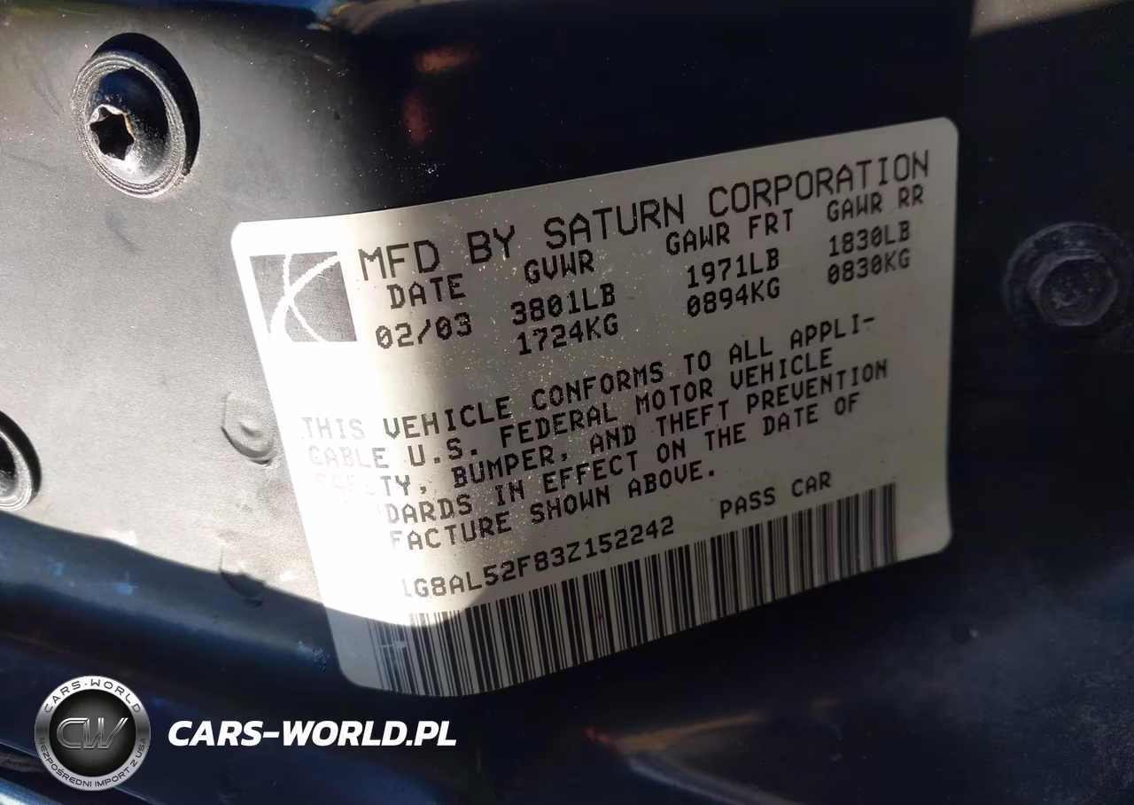 2003 Saturn Ion 3 VIN:1G8AL52F83Z152242 - 9
