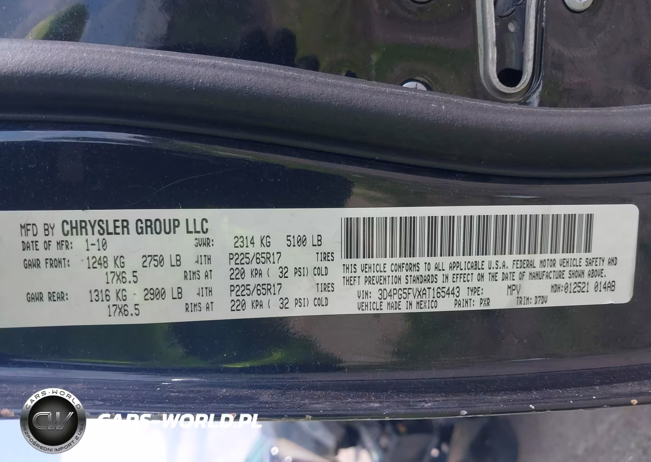 2010 Dodge Journey Sxt VIN:3D4PG5FVXAT165443 - 9