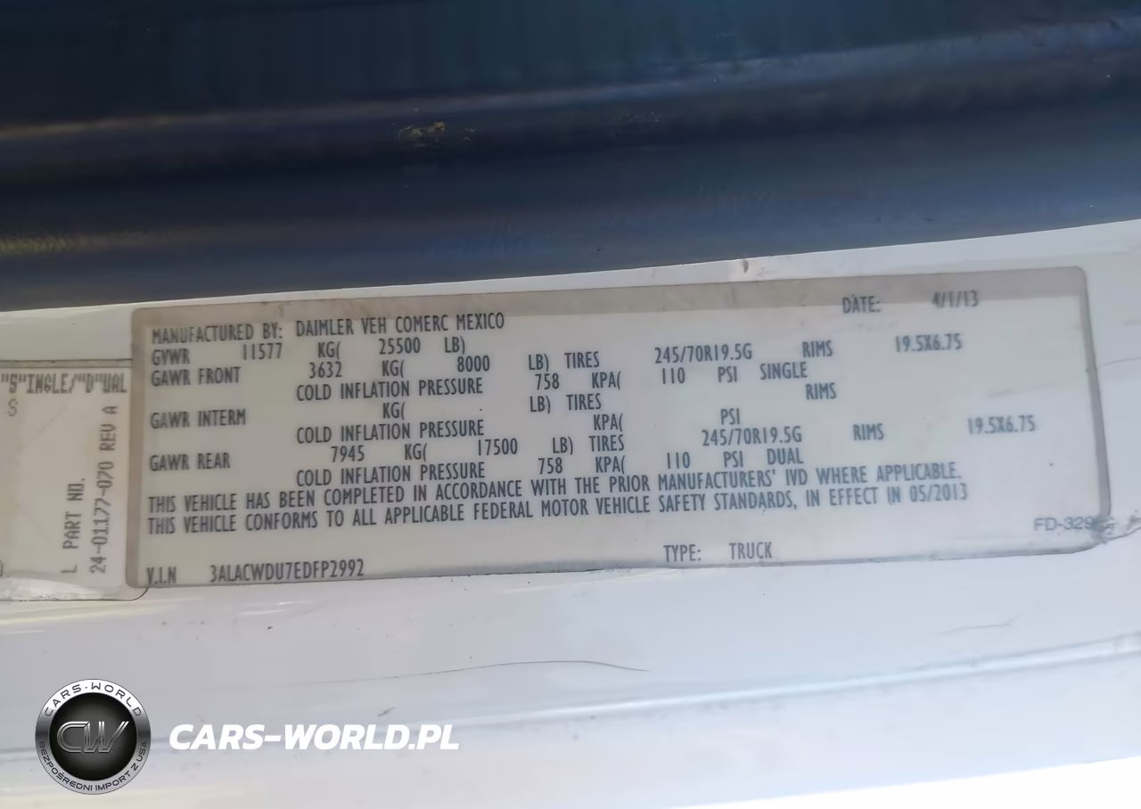 2014 Freightliner M2 106 Medium Duty VIN:3ALACWDU7EDFP2992 - 8
