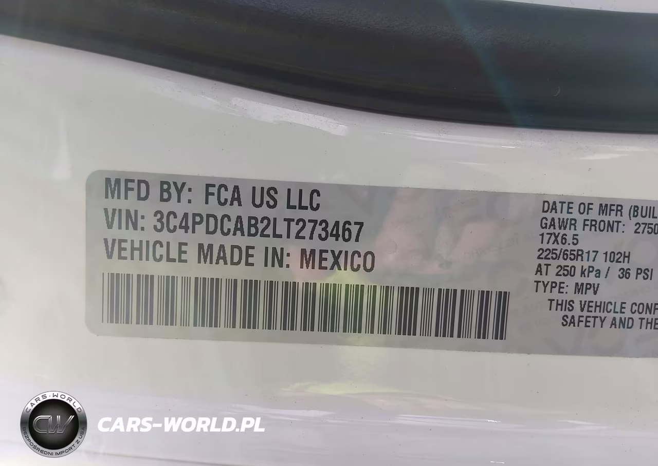 2020 Dodge Journey Se Value VIN:3C4PDCAB2LT273467 - 9