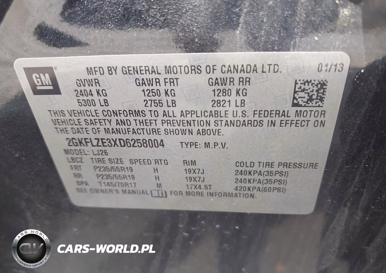 2013 GMC Terrain Denali VIN:2GKFLZE3XD6258004 - 9