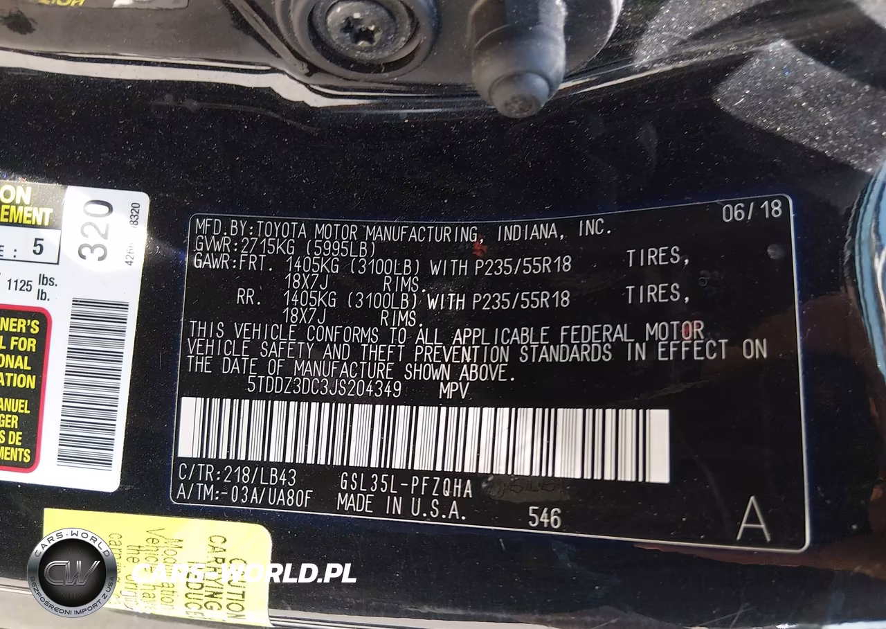 2018 Toyota Sienna Limited Premium 7 Passenger VIN:5TDDZ3DC3JS204349 - 9